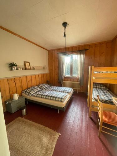 Postel nebo postele na pokoji v ubytování Horská Chata Gírová