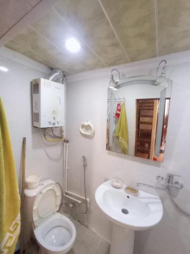 Koupelna v ubytování Faxi