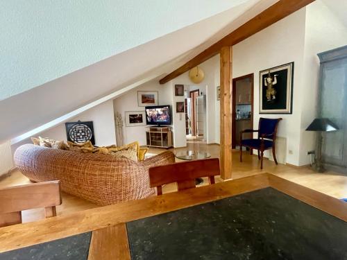 Area soggiorno di Wunderschönes großes 3 Zimmer Apartament Zentrum Goldstadt Familienfreundlich mit Garage