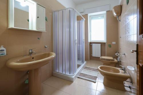 Koupelna v ubytování casa vacanze NONNOFIORE