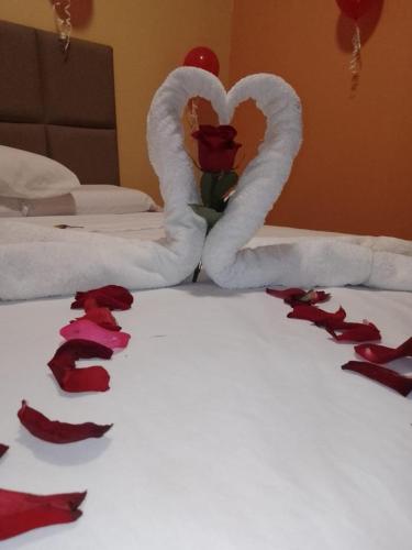 Letto o letti in una camera di HOTEL BRILLO