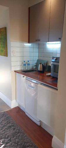 Virtuvė arba virtuvėlė apgyvendinimo įstaigoje Tonix Boutique Accommodation