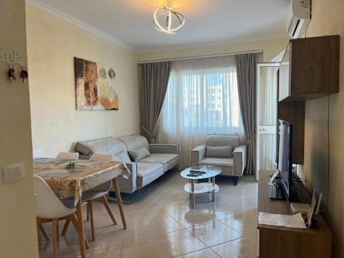 Χώρος καθιστικού στο Luxury Apartament Beach