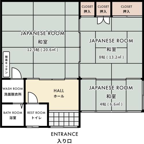 あざみ庵山中温泉の見取り図または間取り図
