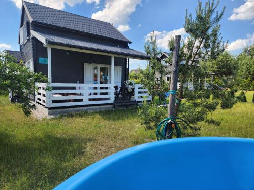 Zahrada ubytování Szary Domek 3 jacuzzi kominek jezioro klimatyzacja