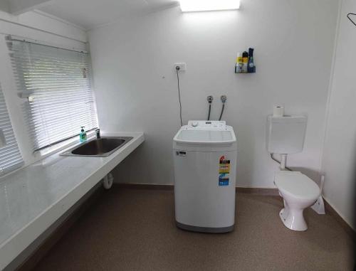 Koupelna v ubytování Cute Cottage