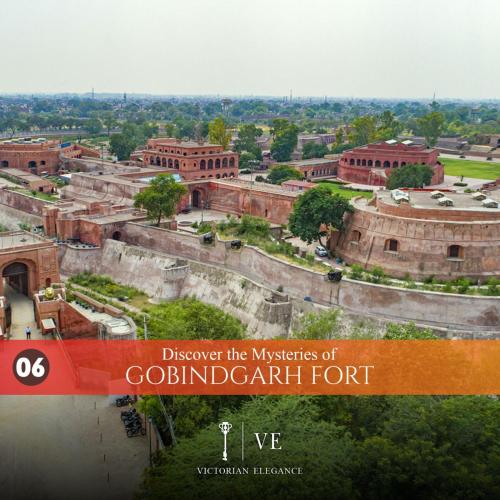 a view of an old city with a building at Victorian Elegance Luxury Stays in Amritsar