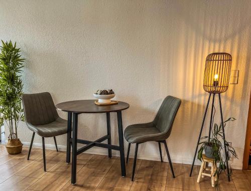 Χώρος καθιστικού στο Apartment für 2 mit Balkon