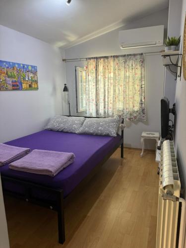 Llit o llits en una habitació de Garsonjera Zvezdara
