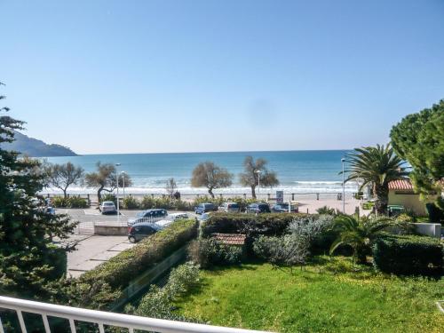 a view of the beach from the balcony of a condo at Apartment Les Trois A by Interhome in Saint-Cyr-sur-Mer