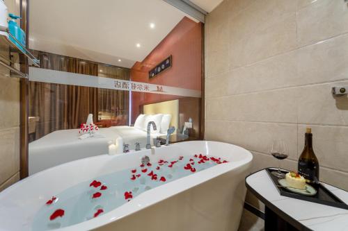 Ett badrum på Milton Hotel