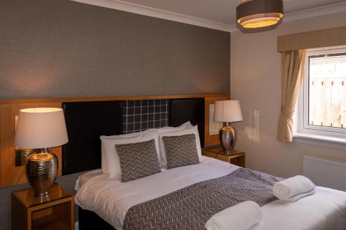 The Crags Hotelにあるベッド