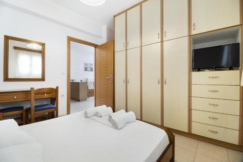 Postel nebo postele na pokoji v ubytování Panorama apartment 1