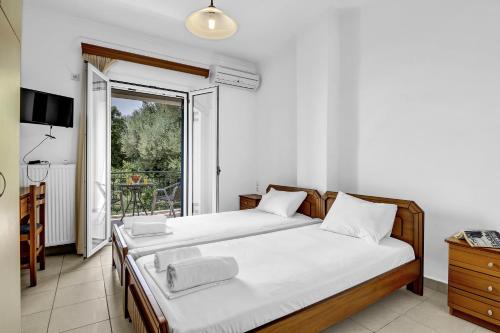 Postel nebo postele na pokoji v ubytování Panorama apartment 2