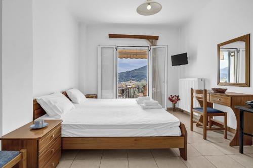 Postel nebo postele na pokoji v ubytování Panorama studio 2