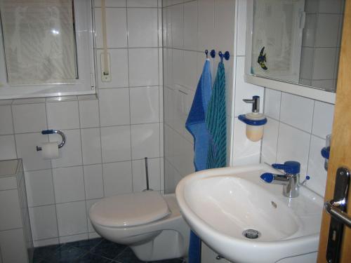 Koupelna v ubytování Ferienwohnung Falkenweg