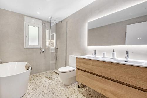 Koupelna v ubytování Flores