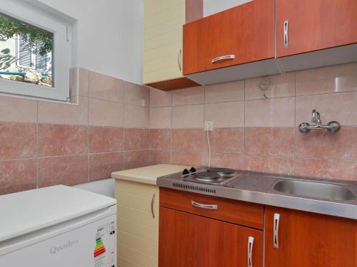 a small kitchen with a sink and a sink at Apartment Cico-2 by Interhome in Gdinj