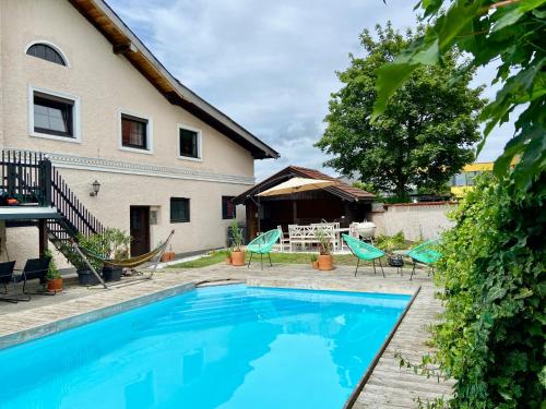 Bäckerhaus - Wohnung mit Pool und Garten