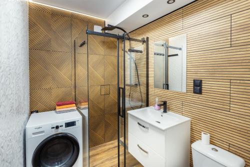 Koupelna v ubytování Skwer Kościuszki 2024