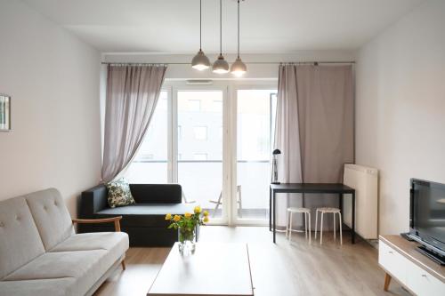 TV/trung tâm giải trí tại Mieszkanie Chrzanowska