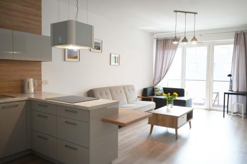 Nhà bếp/bếp nhỏ tại Mieszkanie Chrzanowska