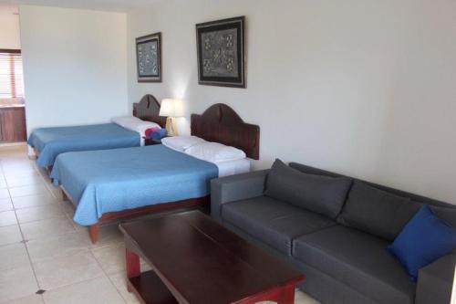 Posezení v ubytování Agualina Kite Hotel Oceanfront Apartments