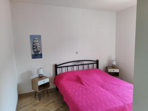 Postel nebo postele na pokoji v ubytování M&D Potok
