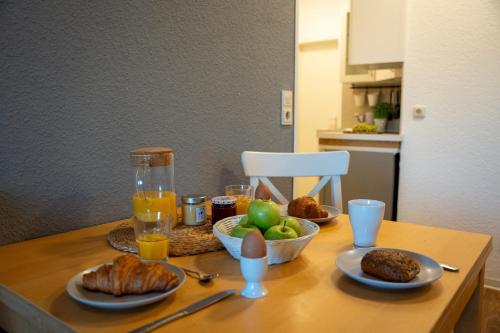 Opțiuni de mic dejun disponibile oaspeților de la Ferienhof Kruse Wohnung Nr 5