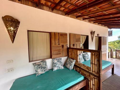 a bedroom with two beds in a room at Pousada Maresia in Atins