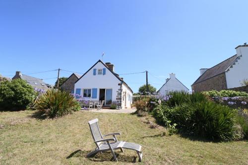 Jardín al aire libre en 391-Authentique penty, vue mer, proche plage