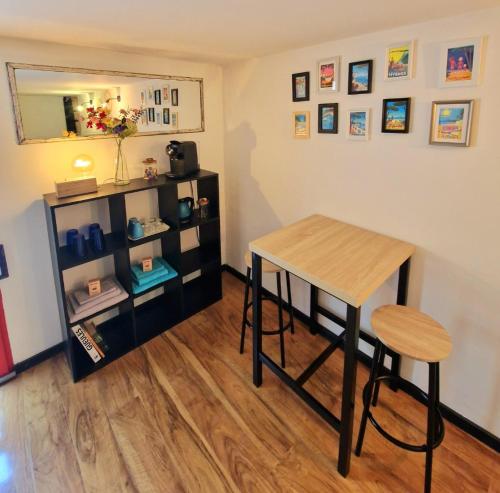 Kuchyň nebo kuchyňský kout v ubytování Chambre Deborah