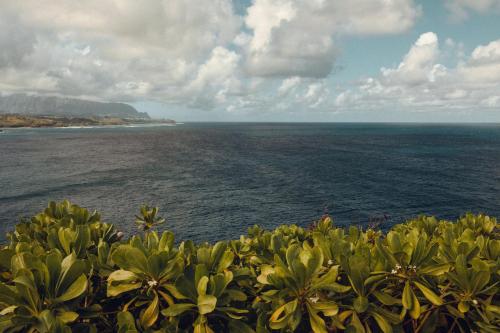 a view of the ocean from the shore at Banyan Harbor Resort in Lihue