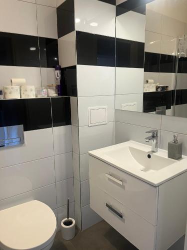 Kúpeľňa v ubytovaní Apartament Mikolowska 9