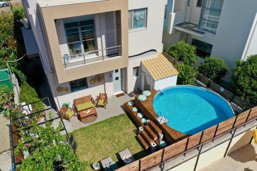 Bazén v ubytovaní Dionysus seaside villa alebo v jeho blízkosti