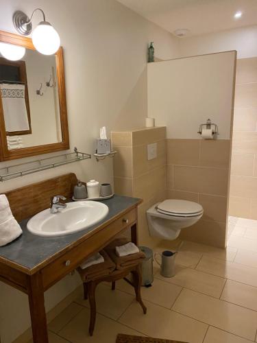 Et badeværelse på Chambres d’hôtes la bottée