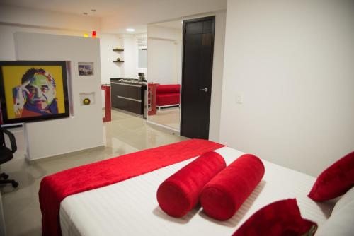Posteľ alebo postele v izbe v ubytovaní Hotel Piaro In Suites