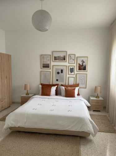 Postel nebo postele na pokoji v ubytování Furnished apartment for rent
