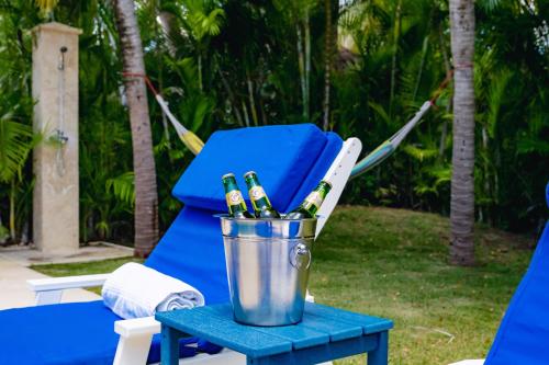 Taman di luar A Guest Dream Villa Blue at Punta Cana Village