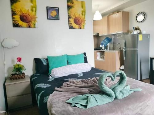 Letto o letti in una camera di Jaymorts Home