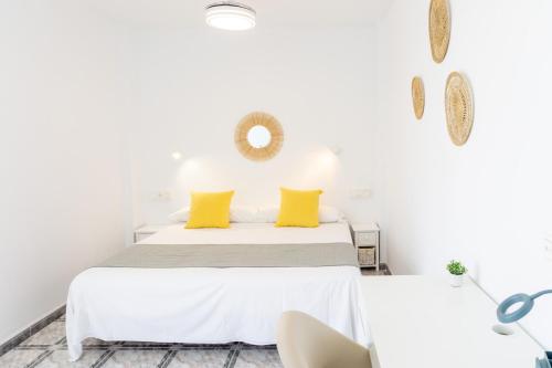Katil atau katil-katil dalam bilik di Sea Views Apartament Mijas