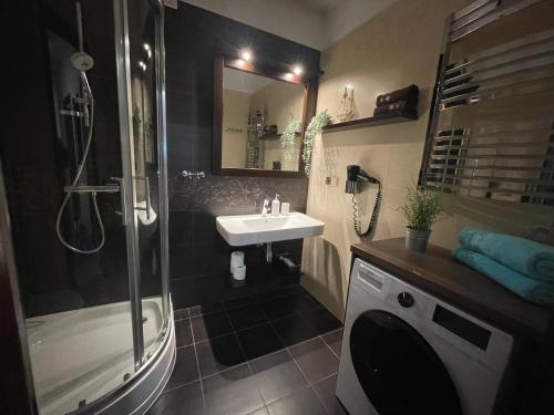 Łazienka w obiekcie Apartament Krynica Morska Continental