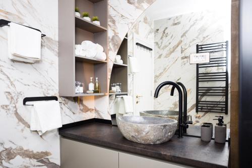 Dapur atau dapur kecil di Villa Perla