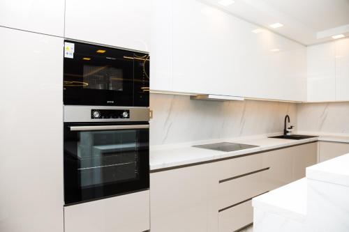 Dapur atau dapur kecil di Villa Perla