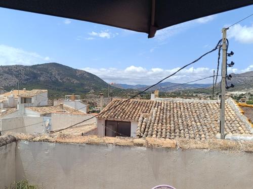 a view from the roof of a building at Casa en el centro del pueblo de Finestrat in Finestrat