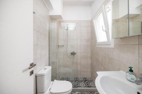 Ванная комната в Lazaros apartments