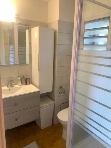 Koupelna v ubytování Bel appartement situé idéalement