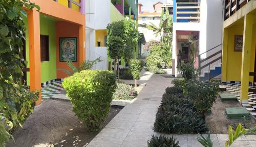Jardín al aire libre en Hotel Marujo