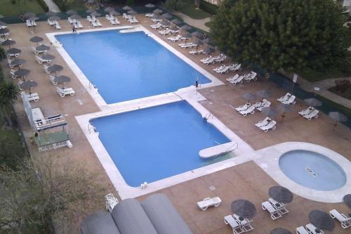 Luminoso Estudio c magnificas vistas, Recp 24 hsの敷地内または近くにあるプール