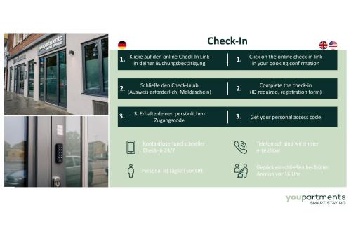Ảnh trong thư viện ảnh của City-Studio im Innenhof mit Boxspring-Bett und Community-Raum ở Münster